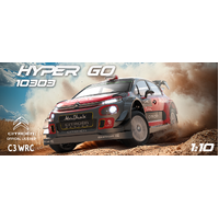 MJX 1/10 Hyper Go Citroen C3 WRC Brushless RTR RC Rally Car (7.4v Battery & Charger included)