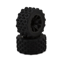 MJX HYPER GO 1.9" 8-Spoke Pre-Mounted Off-Road Tires (Black) (2) (Front/Rear)