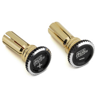 ProTek RC Twist Lock Adjustable Bullet Plug Grips w/5mm Bullets (Black/Black)