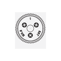 SPUR GEAR 58T 0.8P JATO Equivalent TRA3958