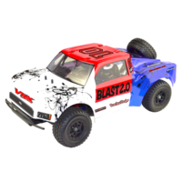 Octane Blast 2.0 Brushless RTR w/ESC, 3650 motor, 7.4V 3250mAH , 2.4G radio, alum shocks, rollcage with drivers, spare wheel, balance Charger,R