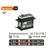 Savox SB-3291SG high-performance, high-voltage brushless servo designed specifically for RC helicopter tail control and demanding 3D aerobatics