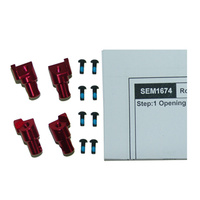 GV SEM1674RE UPGRADE ROLL BAR MOUNT SET (RED)