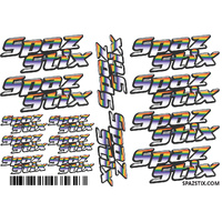 SpazStix Sticker Set, 6 x 4