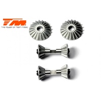 G4JS/JR/D - 4x10mm Shim, Bevel Shaft and Bevel Gear Set (for 1 Differential)