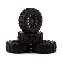 UpGrade RC Saw Blade Pre-Mounted Tires for ARRMA® Typhon Grom (4)