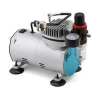 UpGrade RC S-20BK Airbrush Oil-Less Mini Air Compressor (Piston Type)