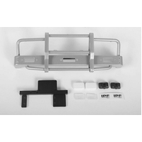 Kangaroo Front Bumper w/Lights for Mojave II 2/4 Door Body Set (Silver)