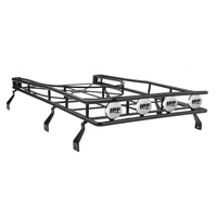 Roof Rack w/Tire Mount and IPF Lights for Gelande II D90