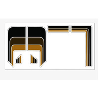 RC4WD Toyota 79-81 Body Decals (Brown)