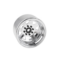 RC4WD 8 Lug Deep Dish Wagon 1.9" Steel Stamped Beadlock Wheels (Chrome)