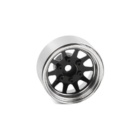 OEM 6-Lug Stamped Steel 1.55" Beadlock Wheels (Black and Chrome)