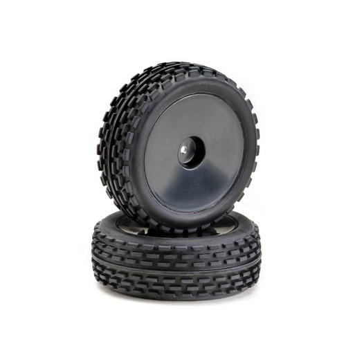Wheel Set Buggy Disc "Offroad" front black 1:10 (2)