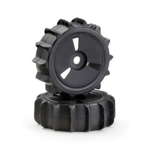 Absima Wheel Set Buggy Disc "Sand Paddle" black 1:8 (2)