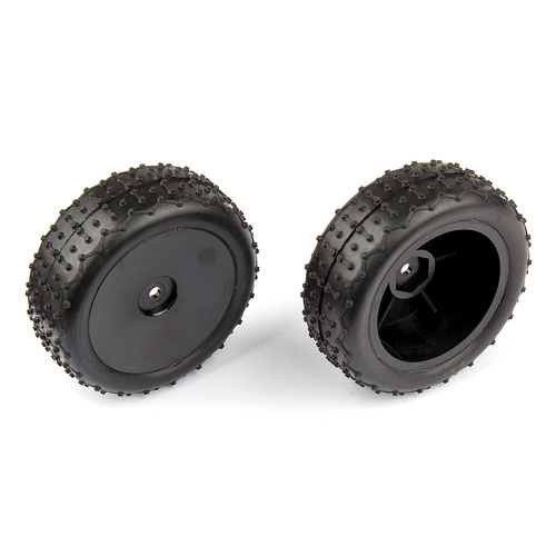 Front Narrow Mini Pin Tires, mounted