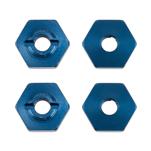 FT 1:14 Wheel Hexes, blue aluminum
