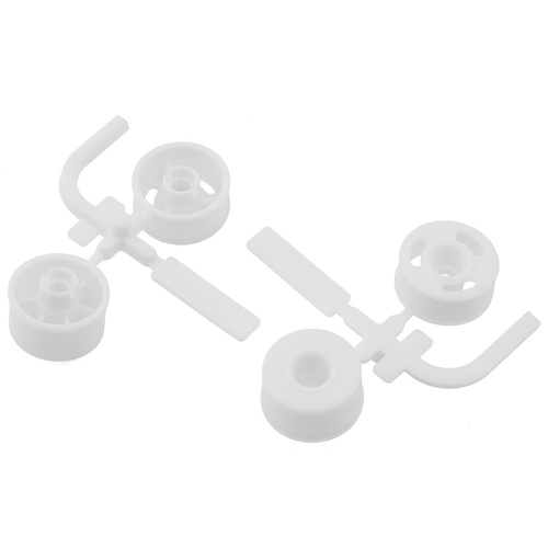 Team Associated RC28R Wheels Set (White)