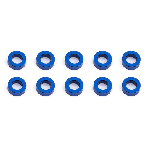 Ballstud Washers, 5.5x3.0x2.0 mm, blue aluminum