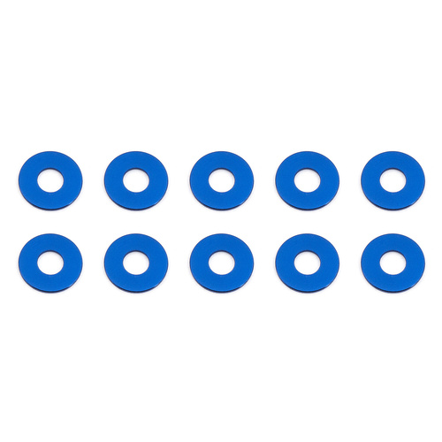 Bulkhead Washers, 7.8x0.5 mm, blue aluminum