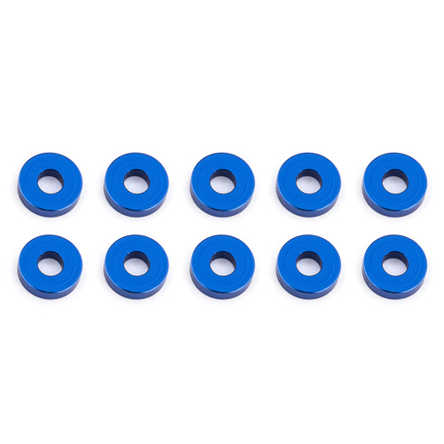 Bulkhead Washers, 7.8x2.0 mm, blue aluminum