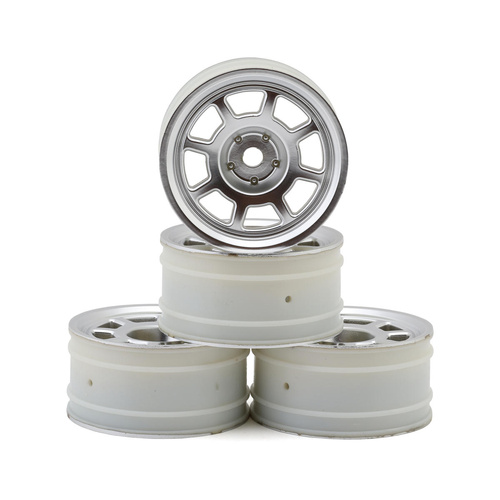Team Associated Rc10 6x6 Wheels (Chrome) (4)