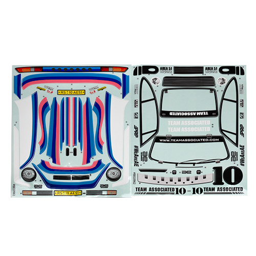 RC10 4x4 Rally Body Decal Set