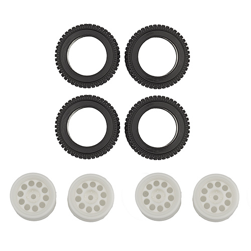 RC10 4x4 Rally Wheel and Tire Set