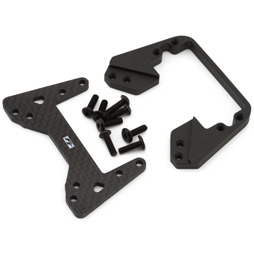 Team Associated Factory Team Enduro Carbon Fiber & Steel SOA Mount Set (45g)