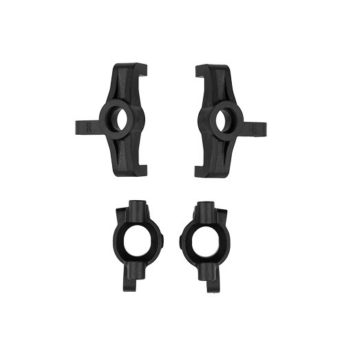 RC10 4WD Steering And Caster Blocks, Black