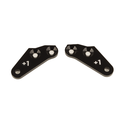 RC8B4 Steering Block Arms, +1, aluminum