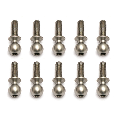 Heavy-duty Ballstuds, 8 mm, long neck