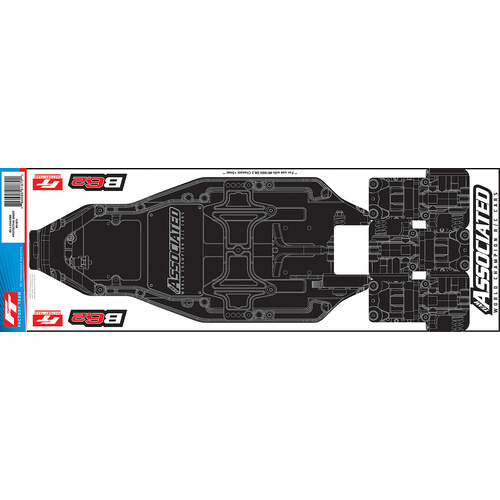 RC10B6.3/B6.2 FT Chassis Protective Sheet, printed