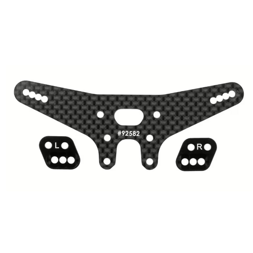  Factory Team RC10B7.1 FT Gull Dropper And Rear Shock Tower Conversion Set, -2mm