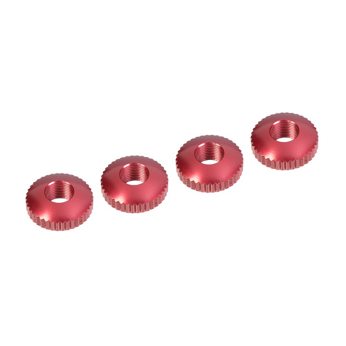 Team Corally - Alum. Body Mount Cambered Nuts - 4 Pcs