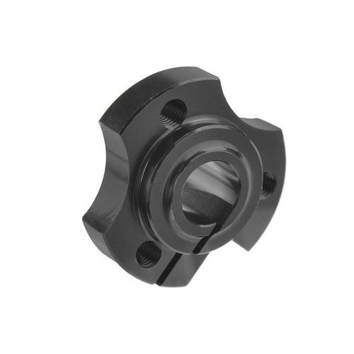 Team Corally - Wheel Hub - Solid Axle - Aluminium - Black - 1 Pc
