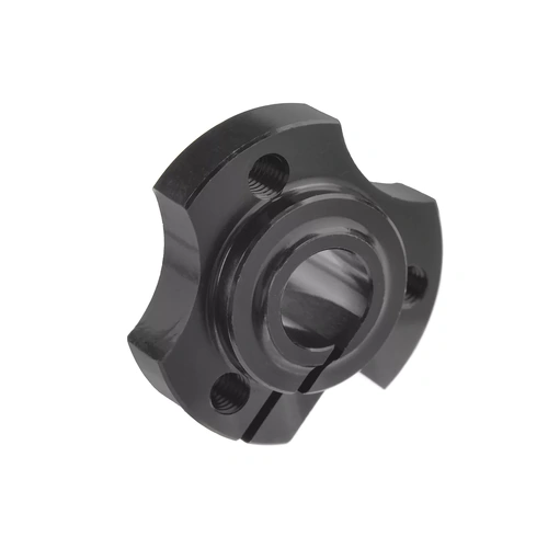 Team Corally - Wheel Hub - Solid Axle - Aluminium - Black - 1 Pc