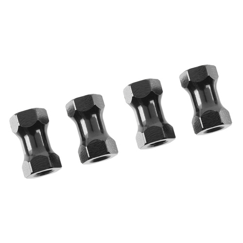 Team Corally - Chassis Post - 10mm - Aluminium - Black - 4 Pcs