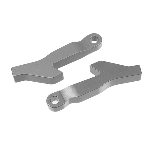 Team Corally - Aluminum Lever - Rear - Silver - 2 Pcs