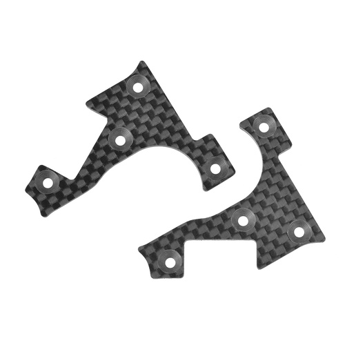 Team Corally - Suspension Arm Cover - Stiffener - XB PRO - Front Lower - L/R - Carbon 2mm - 1 Pair