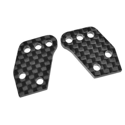 Team Corally - Hub Camber Plates - Rear - Carbon 3mm - 2 Pcs