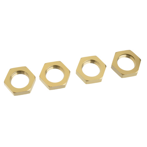 Team Corally - Wheel Nut - Serrated - Aluminum - LE - 4 Pcs