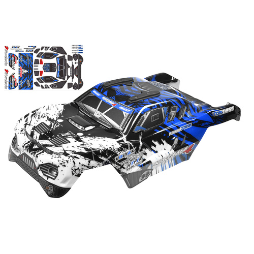 Team Corally - Polycarbonate Body - Kagama 4 - Painted - Cut - Decals - Blue Color - 1 Pc