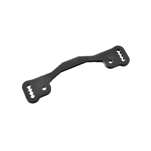 Team Corally - Steering Rack - Swiss Made 7075 T6 - 3mm - Hard Anodised - Black - Made in Italy - 1 pc