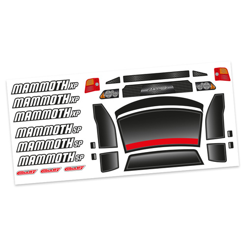 Team Corally - Body Decal Sheet - MAMMOTH SP/XP - 1 Pc
