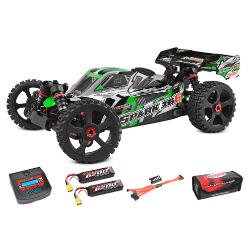 Team Corally - Spark XB-6 RTR - Drive'n Go Pack 6S - Green Color