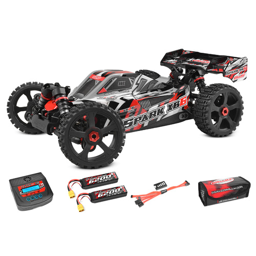 Team Corally - Spark XB-6 RTR - Drive'n Go Pack 6S - Red Color