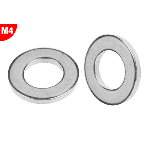 Team Corally - Washer M4 - Galvanized Steel - 10 pcs