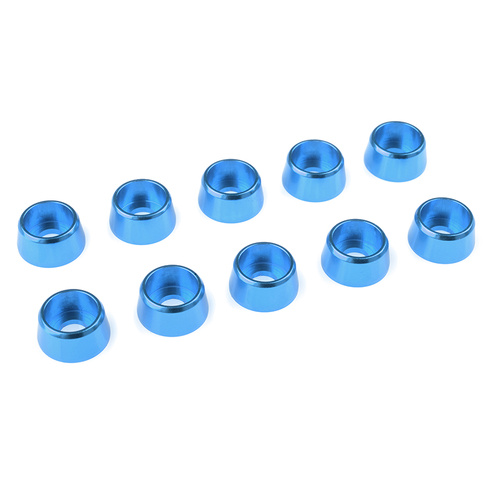 Team Corally - Aluminium Washer - for M4 Socket Head Screws - OD=10mm - Blue - 10 pcs