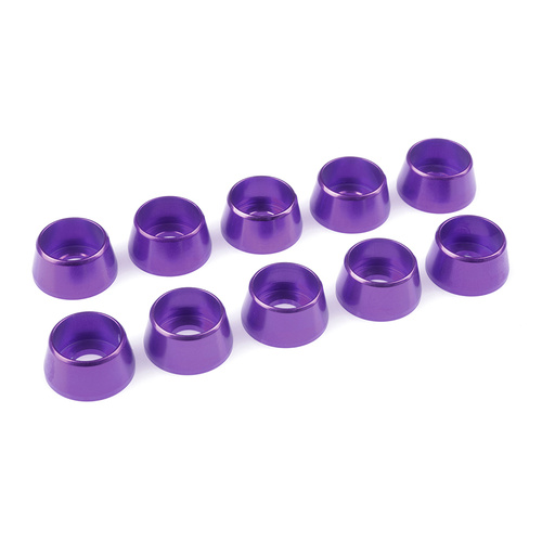 Team Corally - Aluminium Washer - for M5 Socket Head Screws - OD=12mm - Purple - 10 pcs
