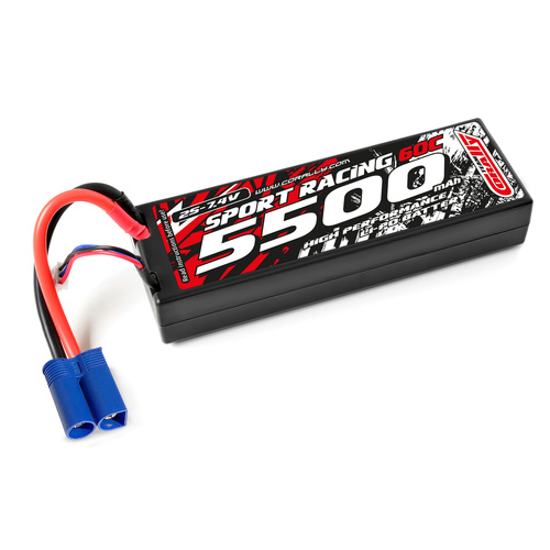 Team Corally - Power Racing 60C - 5500Mah - 2S - 7,4V - EC-5 - Hard Case